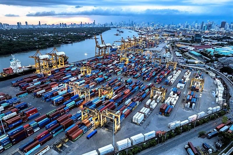 Cảng Bangkok trên sông Chao Phraya. (Ảnh: Reuters)