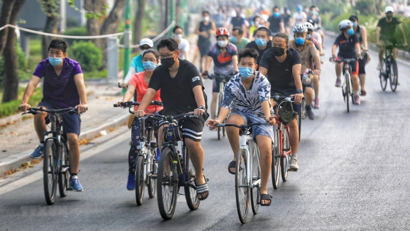 Dự kiến, từ ngày 29 tháng Chạp, người dân Hà Nội sẽ được trải nghiệm dịch vụ xe đạp công cộng. (Ảnh: Thành Đạt)
