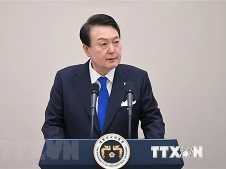 Tổng thống Hàn Quốc Yoon Suk Yeol. (Ảnh: Yonhap/TTXVN)