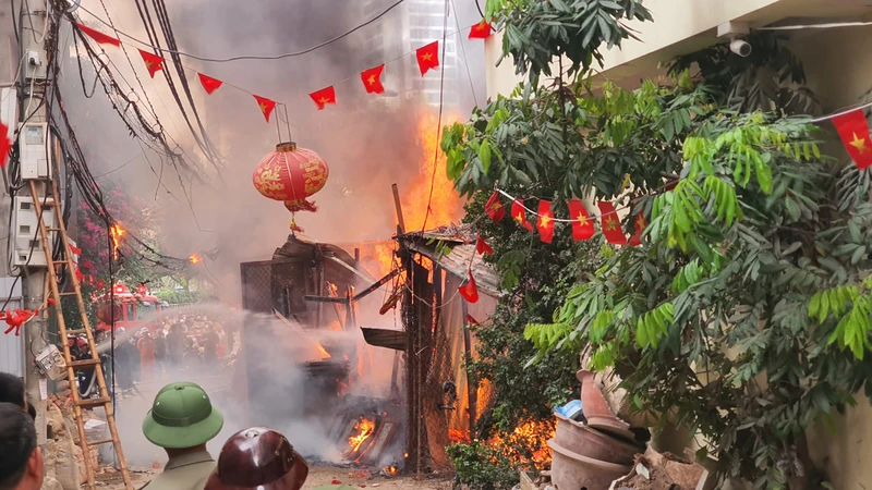 Hiện trường vụ việc. (Ảnh: CTV Nguyễn Nam)
