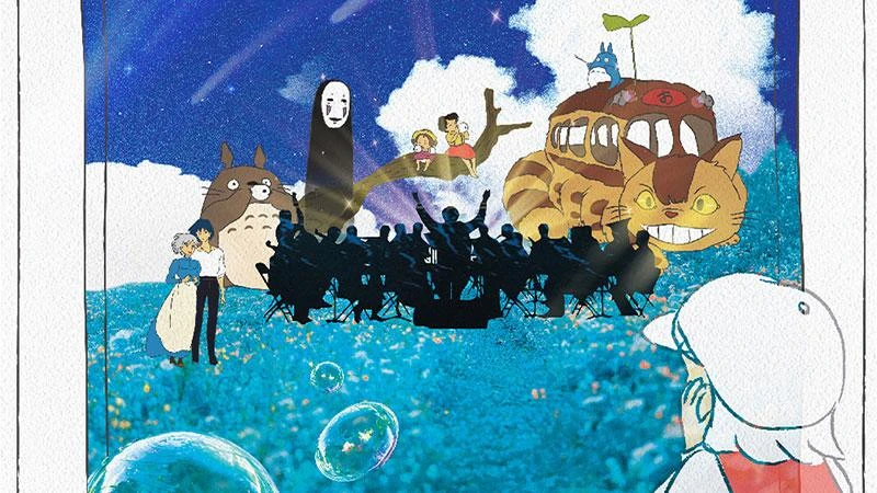 Chương trình hòa nhạc sẽ trình diễn những bản nhạc của Joe Hisaishi từ Ghibli Studio với 12 bản nhạc từ 9 bộ phim.