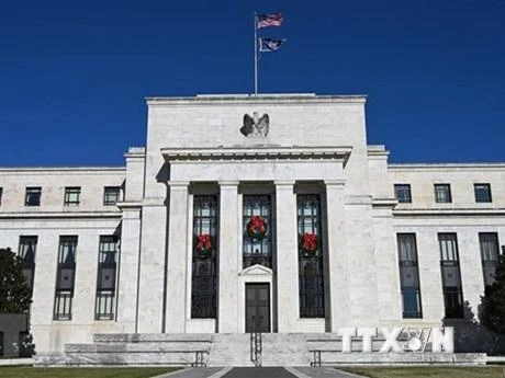 Trụ sở Ngân hàng Dự trữ liên bang Mỹ (FED) ở Washington, DC. (Ảnh: AFP/TTXVN)