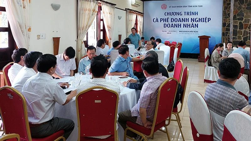 Quang cảnh chương trình Cà phê Doanh nghiệp-Doanh nhân.