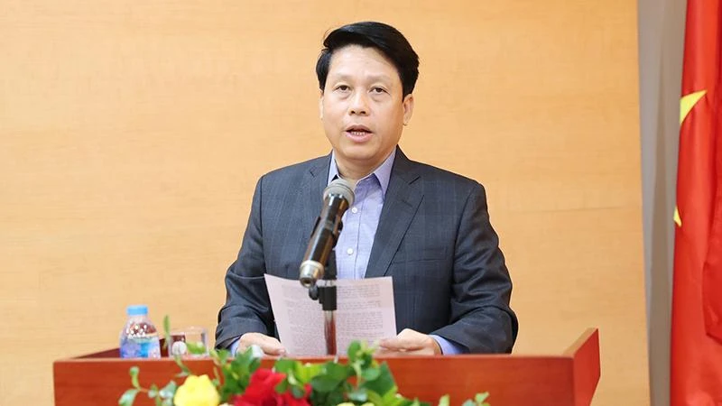 Phó Thống đốc Ngân hàng Nhà nước Việt Nam Phạm Tiến Dũng phát biểu.