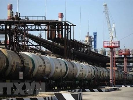 Một cơ sở lọc dầu của Tập đoàn Gazprom, Nga. (Ảnh: TASS/TTXVN)