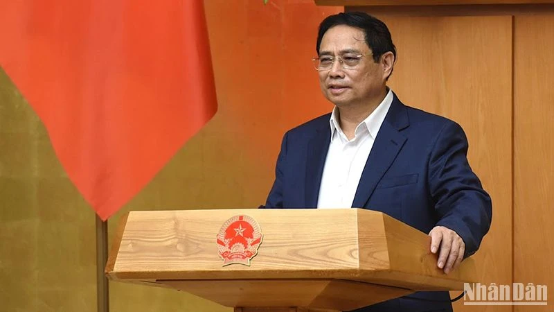Thủ tướng Phạm Minh Chính phát biểu chỉ đạo hội nghị.