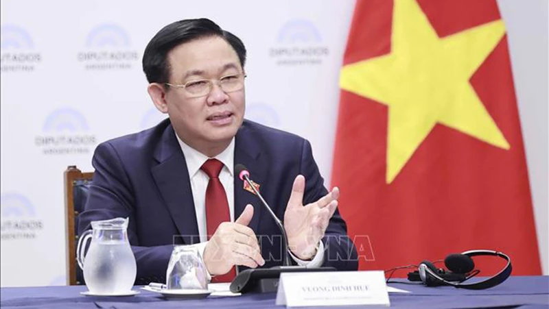 Chủ tịch Quốc hội Vương Đình Huệ. (Ảnh: Doãn Tấn/TTXVN)