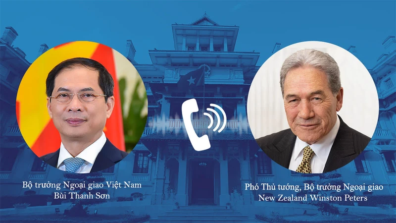 Bộ trưởng Ngoại giao Bùi Thanh Sơn điện đàm với Phó Thủ tướng, Bộ trưởng Ngoại giao New Zealand Winston Peters.