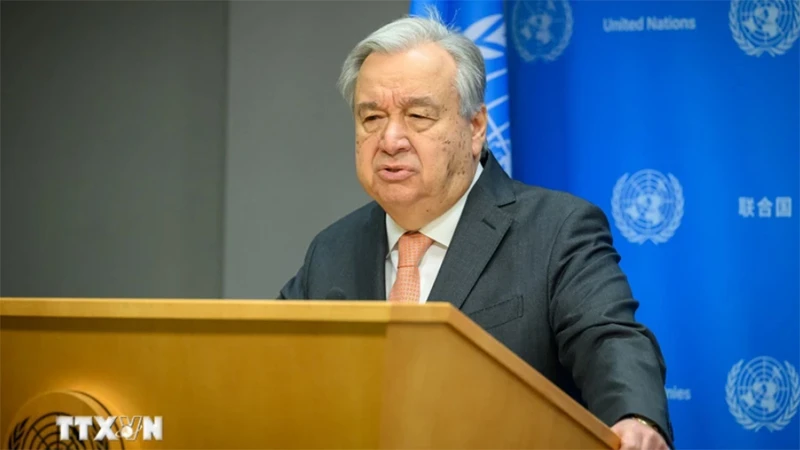 Tổng thư ký Liên hợp quốc António Guterres. (Nguồn: AFP/TTXVN)