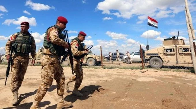 Binh sỹ Iraq làm nhiệm vụ tại khu vực biên giới với Thổ Nhĩ Kỳ. (Ảnh: AFP) 