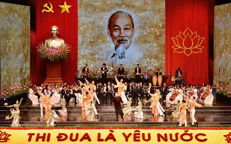 Lễ khai mạc Đại hội thi đua yêu nước toàn quốc lần thứ X. Ảnh: VGP/Nhật Bắc