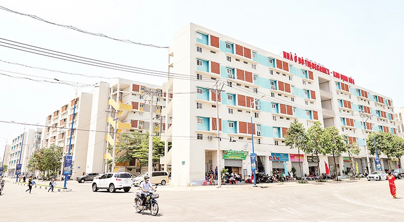 Dự án nhà ở xã hội Becamex tại phường Định Hòa, thành phố Thủ Dầu Một, tỉnh Bình Dương. Ảnh | NHẬT BĂC