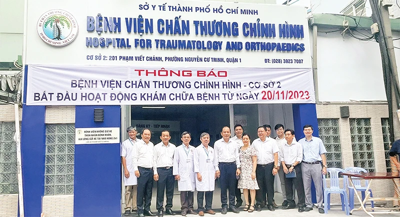 Bệnh viện Chấn thương chỉnh hình cơ sở 2 đã đi vào hoạt động khám, chữa bệnh. 