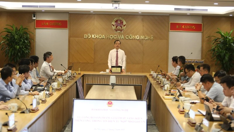 Bộ Khoa học và Công nghệ tổ chức sự kiện công bố sản phẩm, giải pháp, sáng kiến trên Cổng thông tin điện tử.