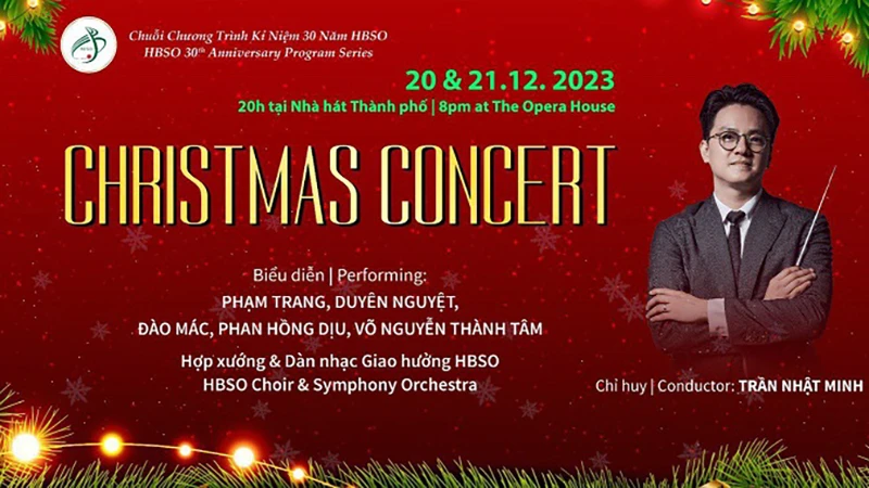 Hòa nhạc Giáng sinh hứa hẹn là một chương trình đáng nhớ.(Ảnh HBSO).