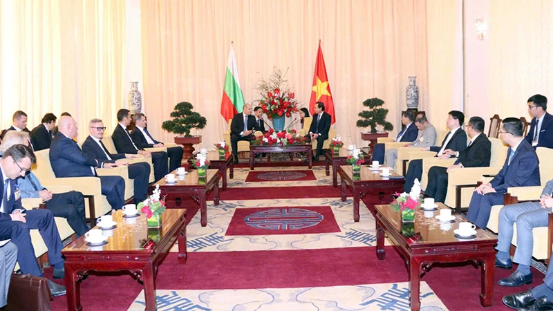 Quang cảnh buổi hội kiến. (Ảnh: CTV)