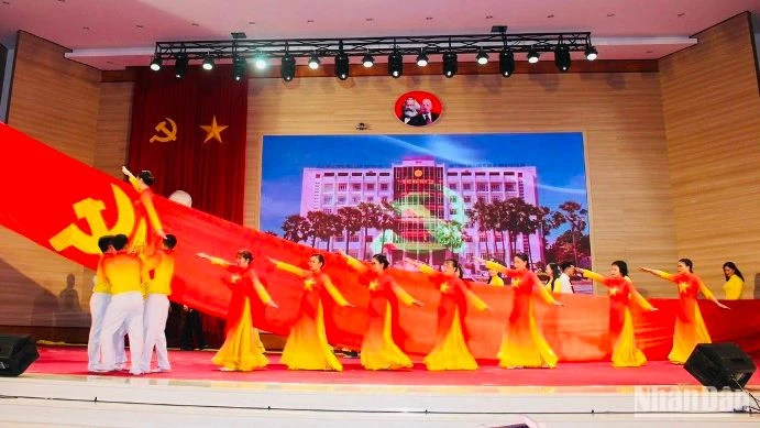 Một tiết mục trong hội thi.
