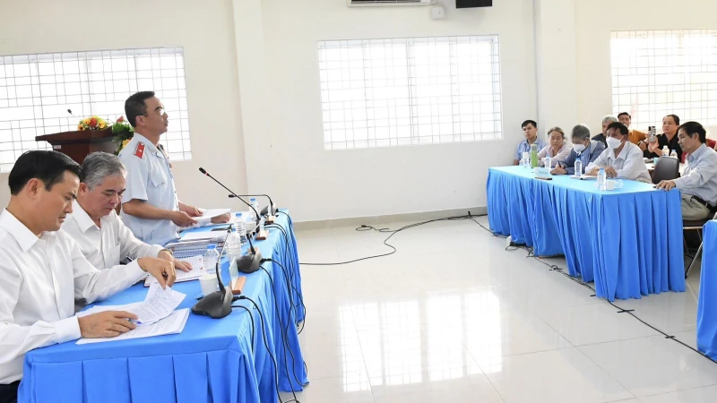 Quang cảnh buổi thông báo kết quả. (Ảnh: VIỆT DŨNG)
