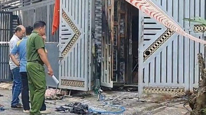 Hiện trường vụ cháy. (Ảnh: NS)