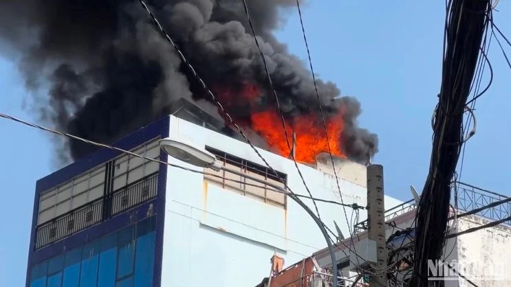 Hiện trường vụ cháy.