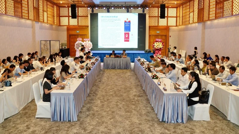 Các đại biểu dự hội thảo "Giải pháp xử lý tài sản thi hành án trong các vụ án kinh tế" do Báo Pháp luật Thành phố Hồ Chí Minh tổ chức. (Ảnh: THUẬN VĂN)