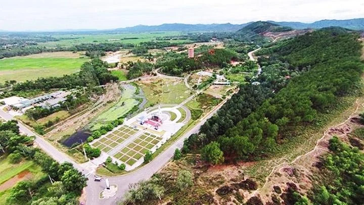 Ngã ba Đồng Lộc nhìn từ trên cao. Ảnh: ĐĂNG ANH-MẠNH THẮNG