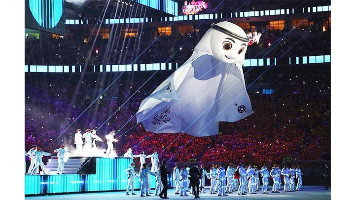 "La'eeb" - linh vật của World Cup 2022.