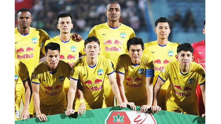 Một số cầu thủ của Hoàng Anh Gia Lai có tên trong danh sách đề cử quả bóng vàng. Ảnh: LÊ MINH