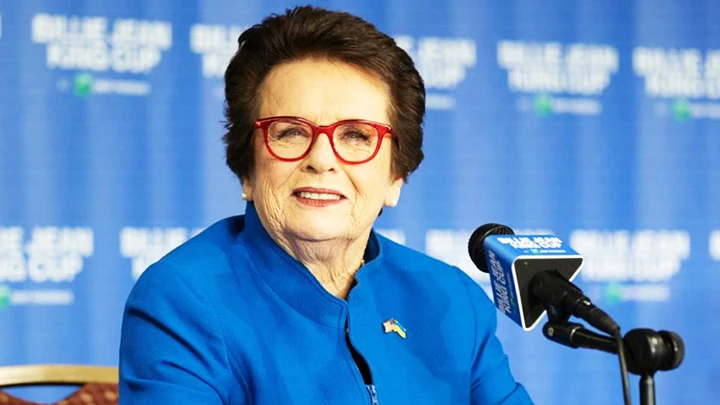 Nữ vận động viên huyền thoại của Mỹ Billie Jean King. Ảnh: GETTYIMAGES