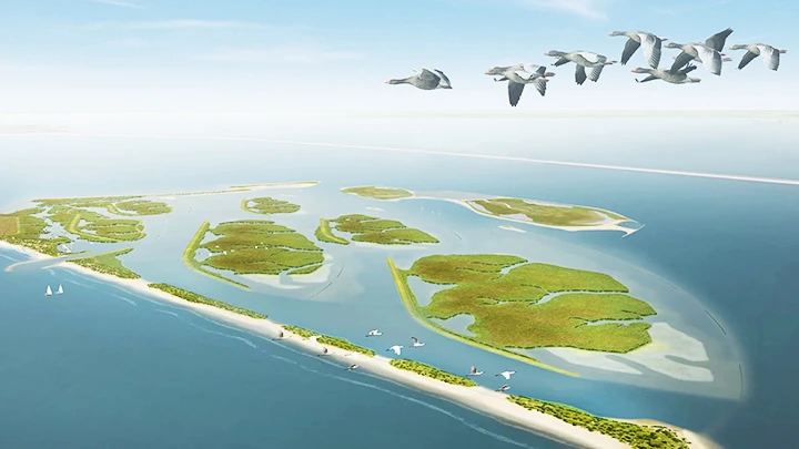 Cảnh quan ngoạn mục của Marker Wadden. Ảnh: NATURE