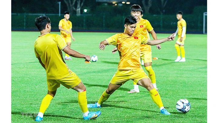 Đội tuyển Olympic Việt Nam. Ảnh: TTXVN