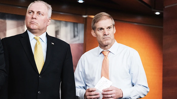 Ông Steve Scalise (trái) và Jim Jordan. Ảnh: REUTERS