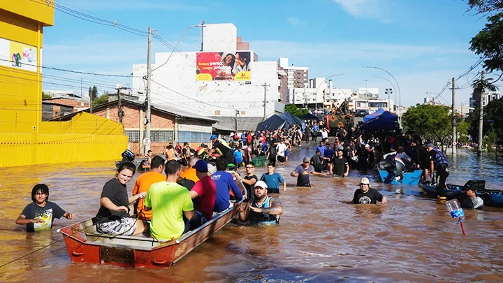 Lũ lụt nghiêm trọng tai bang Rio Grande do Sul. Ảnh: REUTERS