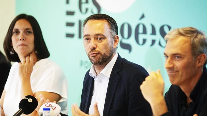 Chính trị gia Maxime Prévot (giữa) được Vua Philippe chỉ định làm nhà đàm phán mới. Ảnh: AFP