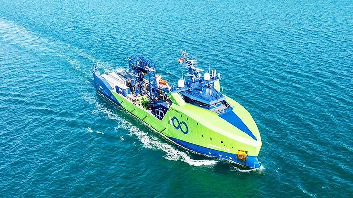 Tàu tìm kiếm của Ocean Infinity. Ảnh: AP