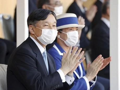 Nhật hoàng Naruhito và Hoàng hậu Masako. (Nguồn: Kyodo)