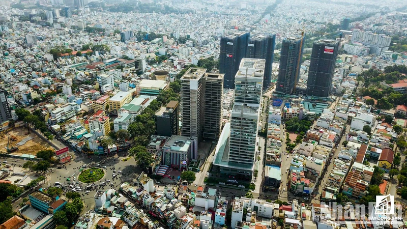 Các dự án nhà ở tại khu trung tâm Thành phố Hồ Chí Minh. 