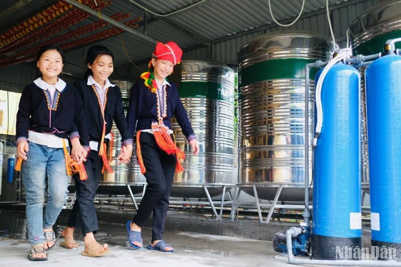 Khu vực nước sạch tại Trường Châu Quế Thượng.