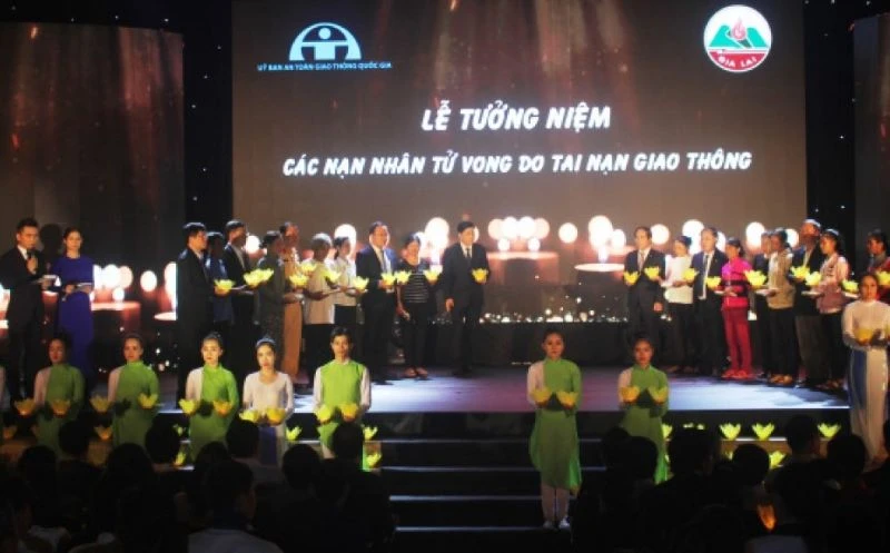 Lễ tưởng niệm các nạn nhân tử vong do tai nạn giao thông năm 2022.
