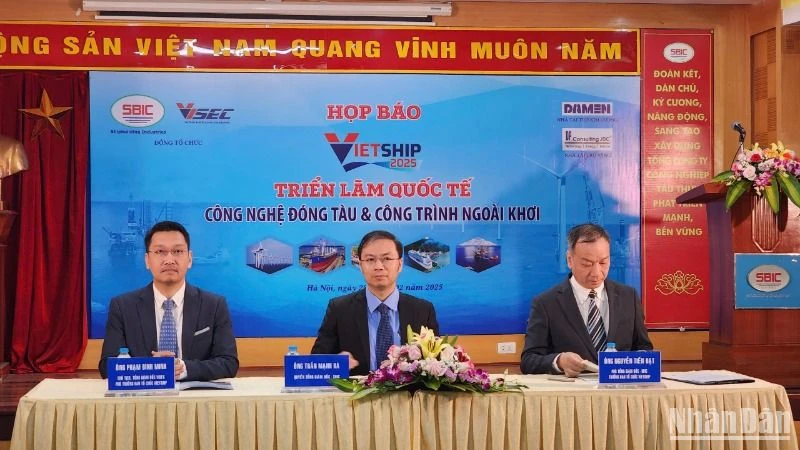 Lãnh đạo Tổng Công ty SBIC, Công ty VISEC chủ trì họp báo giới thiệu Triển lãm quốc tế Vietship 2025.