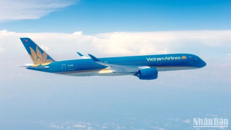 Máy bay Vietnam Airlines.