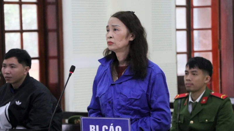 Bị cáo Nguyễn Kim Tiến tại phiên tòa sơ thẩm.
