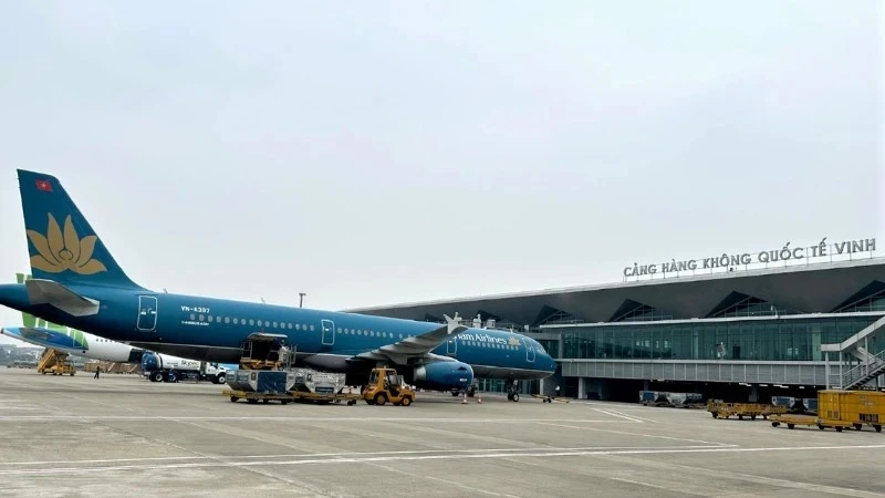 Sân bay Vinh hiện có công suất khai thác 3 triệu hành khách/năm.