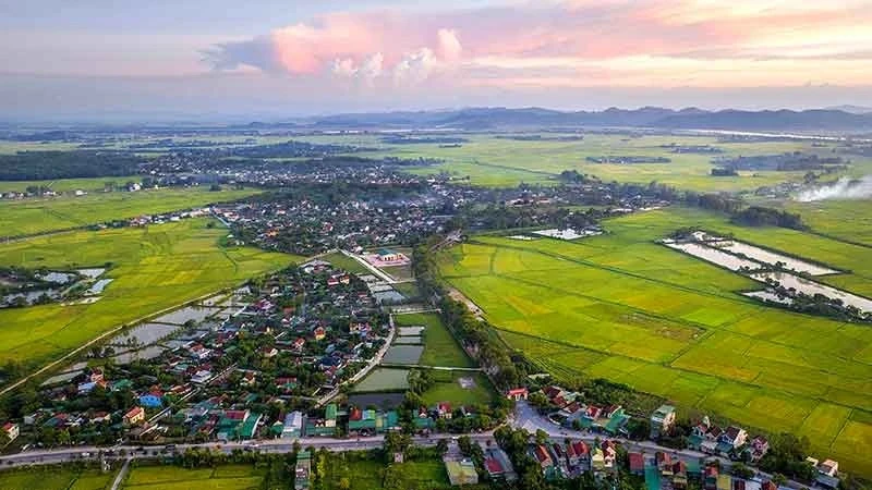 Toàn cảnh Làng Sen, quê nội của Bác Hồ. (Ảnh: QUANG DŨNG)
