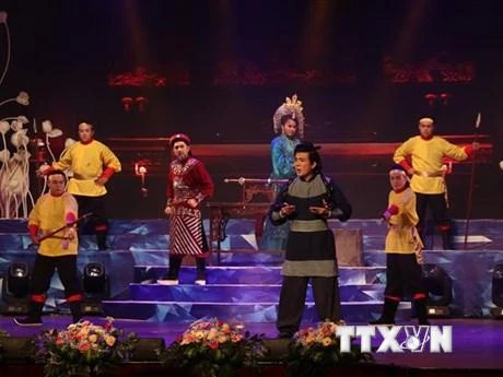 22 đơn vị nghệ thuật với 27 vở diễn nhiều chủ đề khác nhau tham gia Liên hoan Cải lương toàn quốc 2021. (Ảnh: TTXVN)