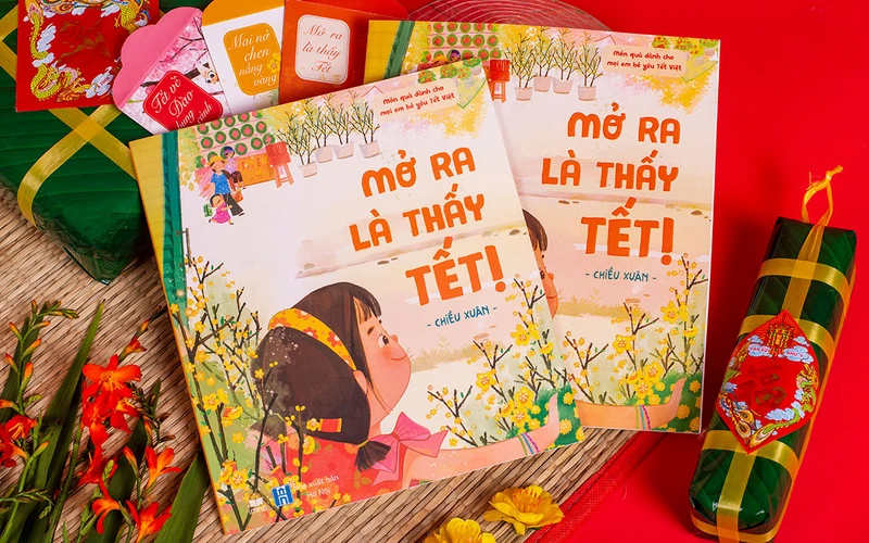 Sách "Mở ra là thấy Tết" của LionBooks. (Ảnh: Lionbooks)