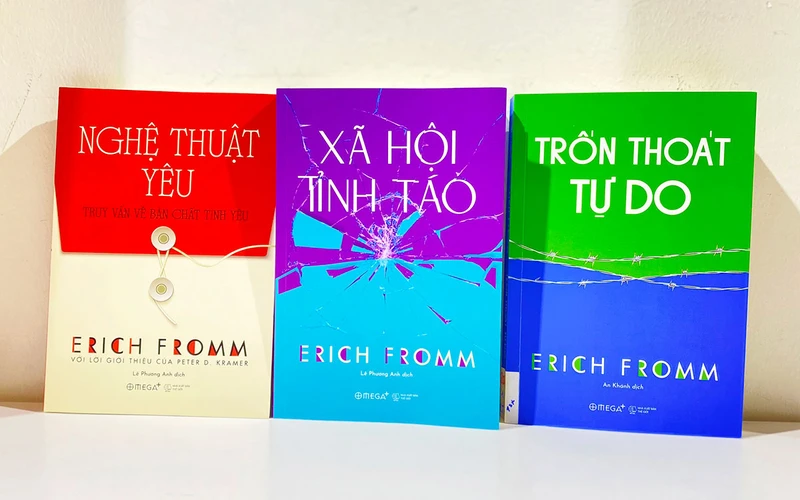 Bộ sách "Yêu Tỉnh Táo" của Erich Fromm. (Ảnh: Omega+)