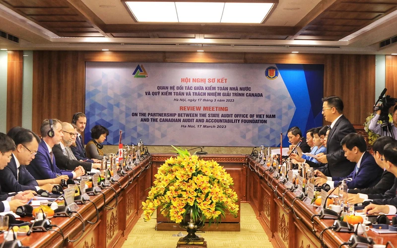 Quang cảnh hội nghị. (Ảnh: THANH HÀ)