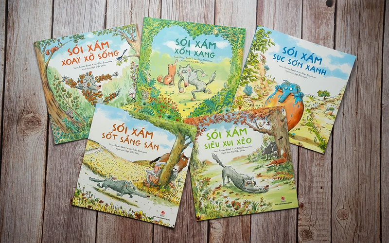 Bộ truyện "Sói xám". (Ảnh: Nhà xuất bản Kim Đồng)