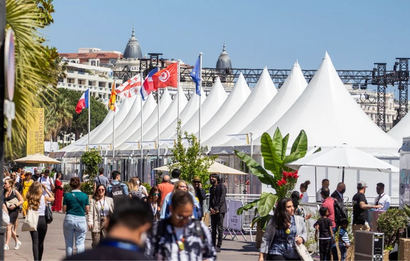 Sự kiện Chợ phim là một trong những hoạt động sôi động nhất của Liên hoan phim Cannes. (Ảnh: Đại sứ quán Pháp tại Việt Nam)